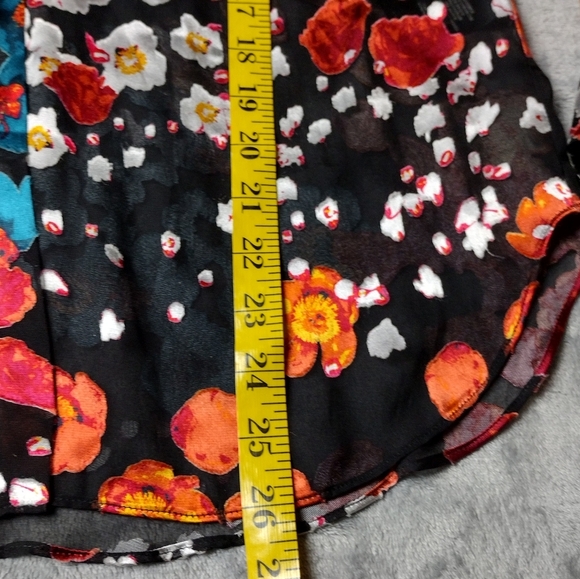 Alice + Olivia Silk Floral Belle Oversized Tunic Small - Picture 8 of 8